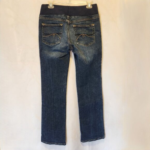 Motherhood Maternity Jeans Dark Wash Stretch Straight Leg Women's Small - Picture 2 of 8